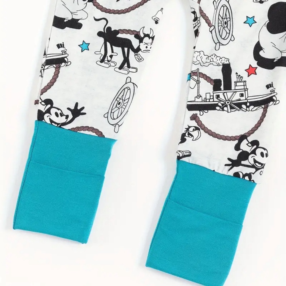 Steamboat Mickey bamboo pjs 12-18 month - Picture 4 of 5